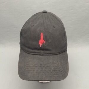 Makers Mark Bourbon Hat Black Strapback Red Wax Drip Logo Cap